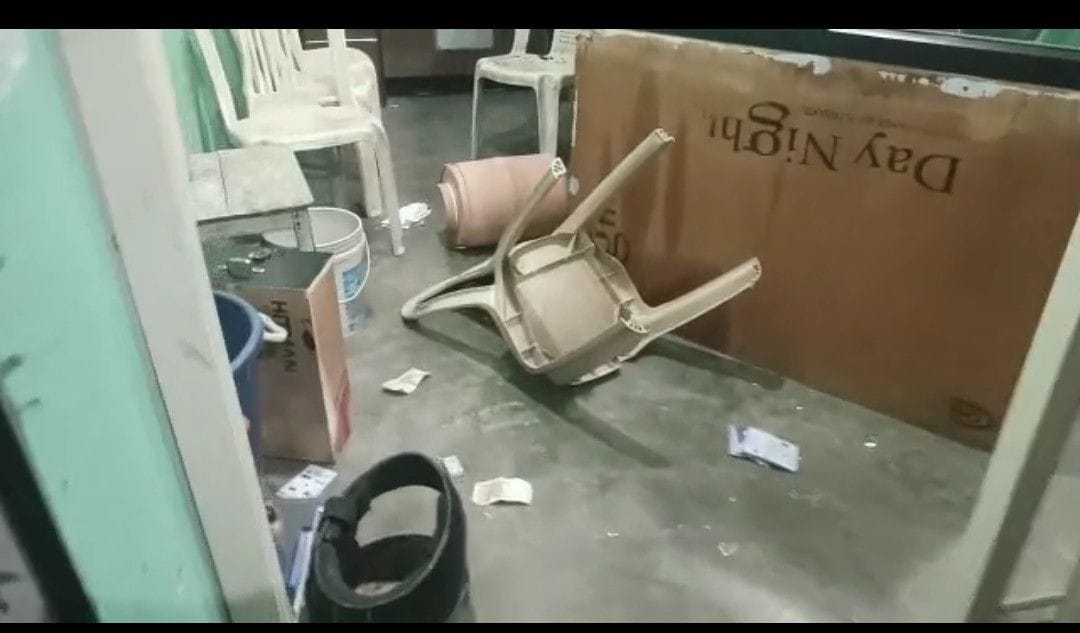 Information of robbery was given in the night, there was a quarrel in the morning