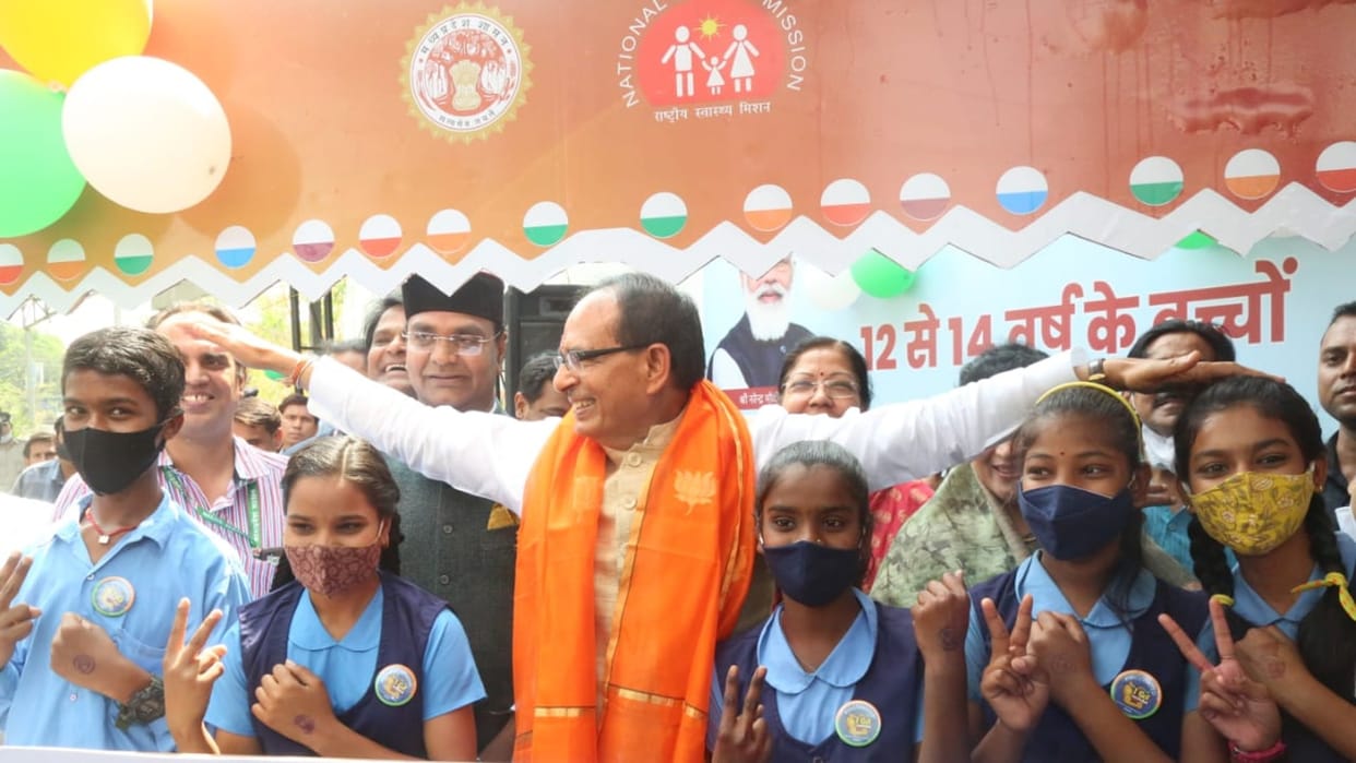 Madhya Pradesh: 3.51 lakh children of 12 to 14 years got the vaccine, CM said vaccine is the only weapon against corona