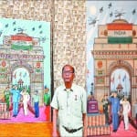 मेरठ के शीशराम द्वारा की गई कलाकृति