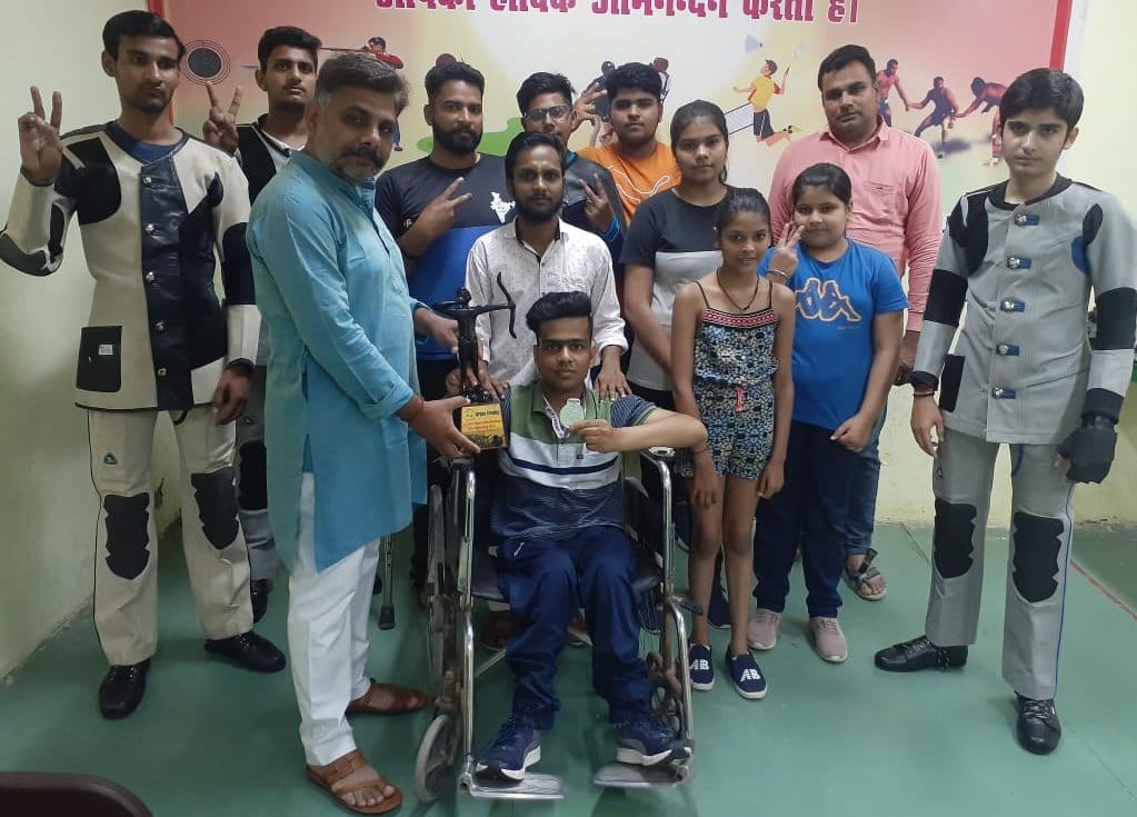 City's disabled shooter got silver medal in Delhi