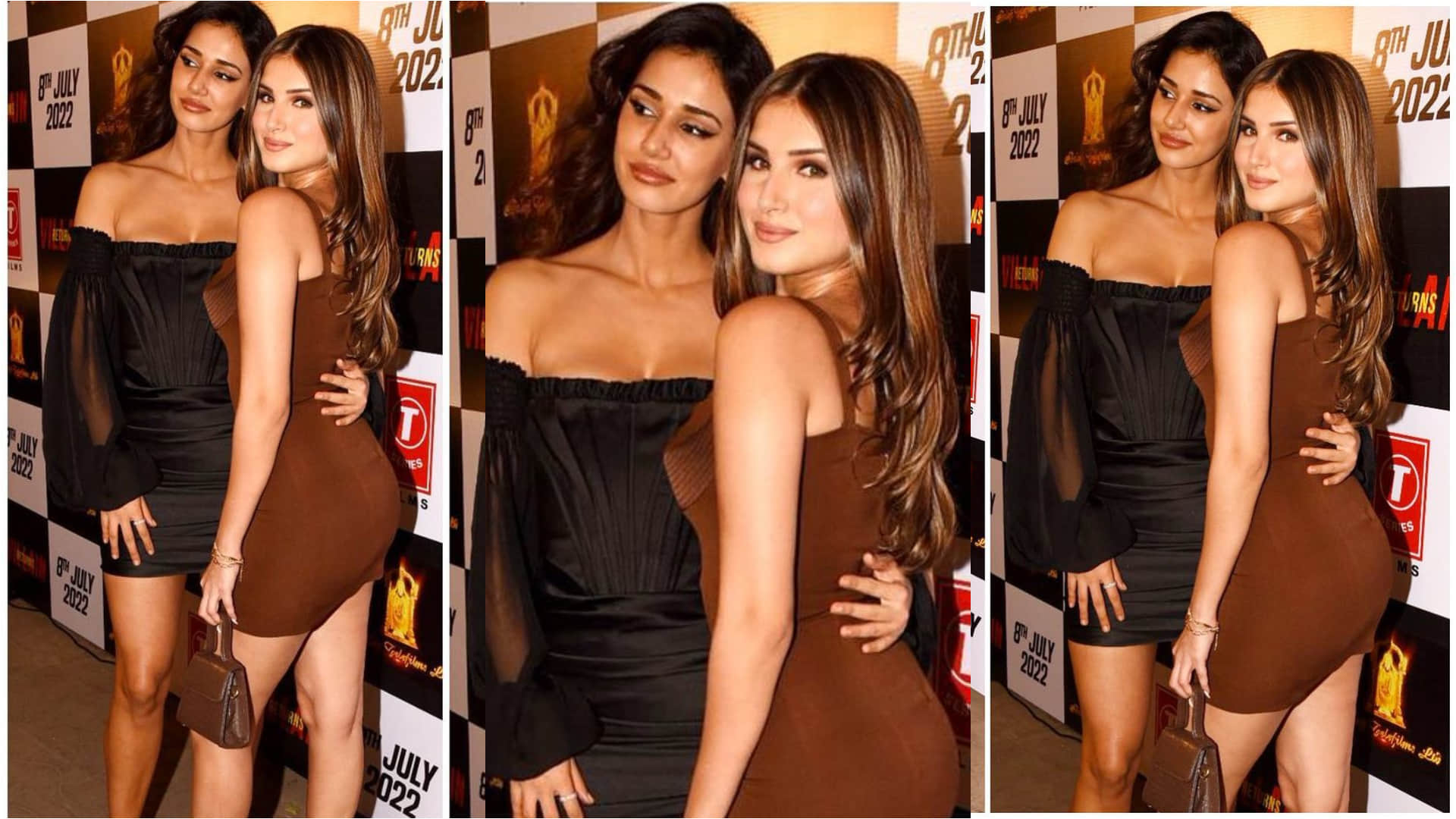 disha patani tara sutaria goes bold for film wrap party wear short dress