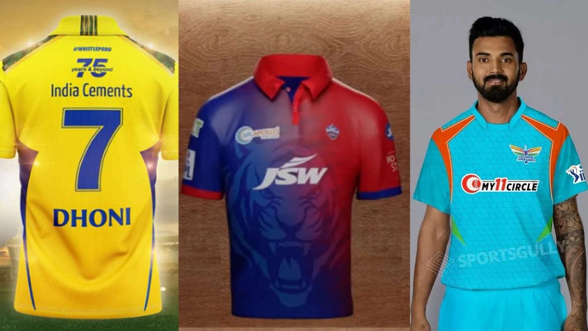 IPL 2022 MI RCB Gujarat Titans Look the New Jerseys of All Teams in Season 15