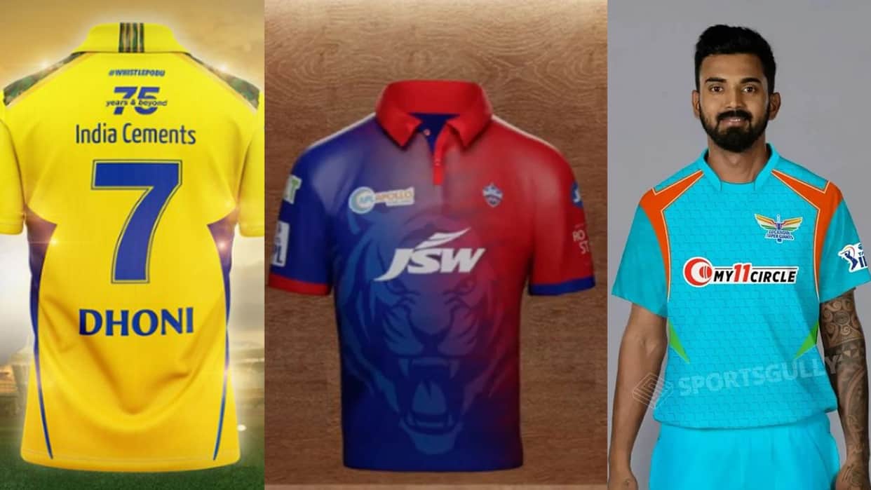 IPL 2022 MI RCB Gujarat Titans Look the New Jerseys of All Teams in Season 15