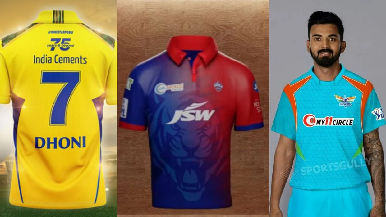 IPL 2022 MI RCB Gujarat Titans Look the New Jerseys of All Teams in Season 15