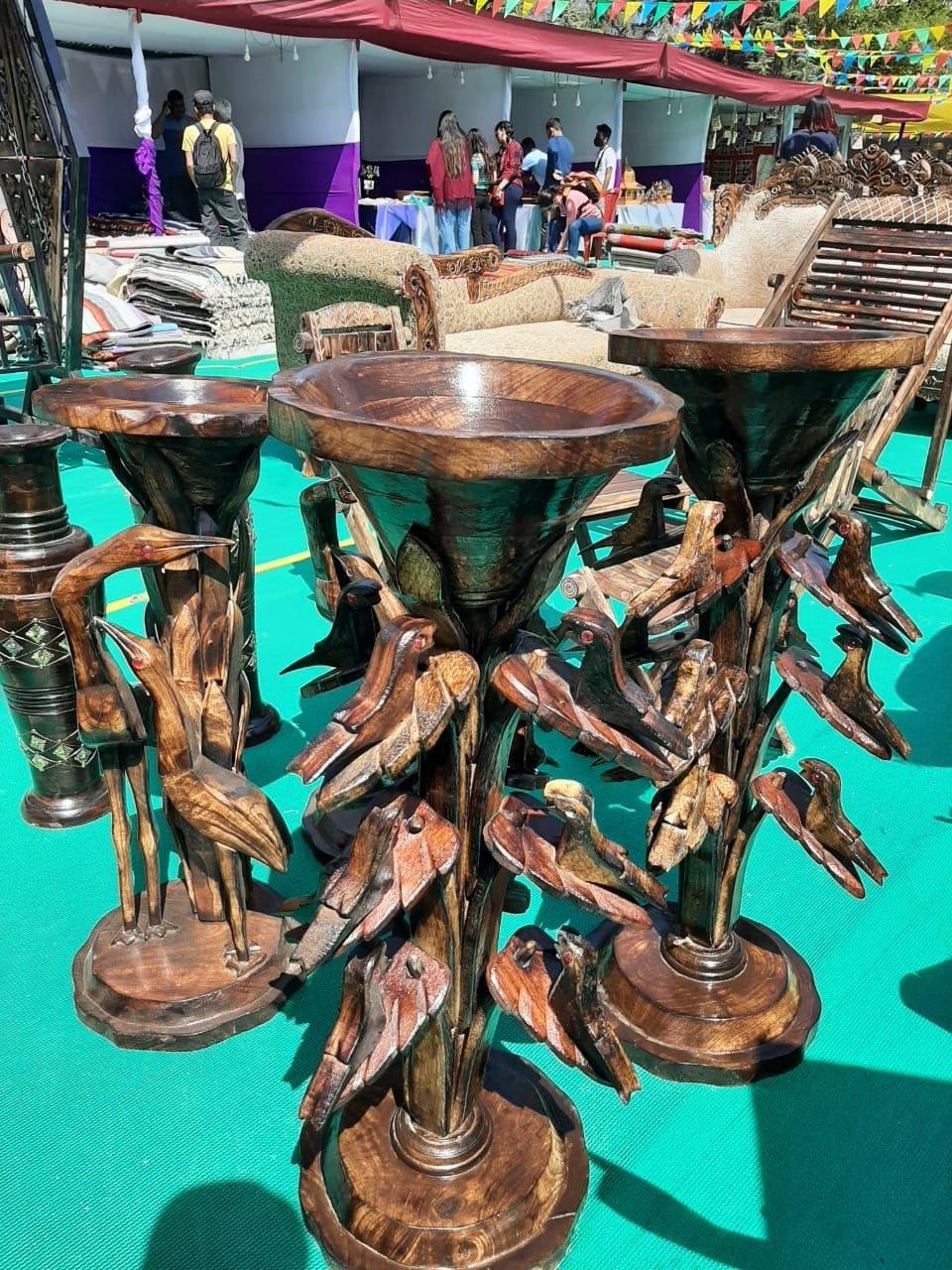 UP's wooden chairs and tables became the center of attraction