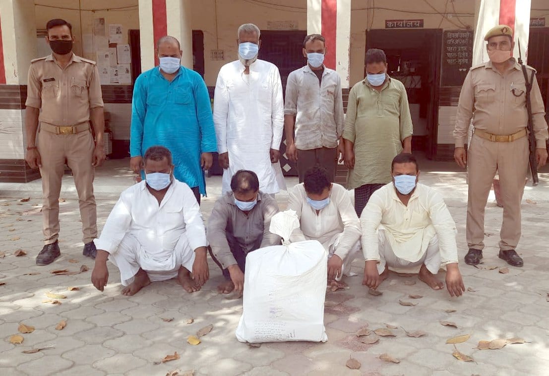 8 arrested for illegal harvesting