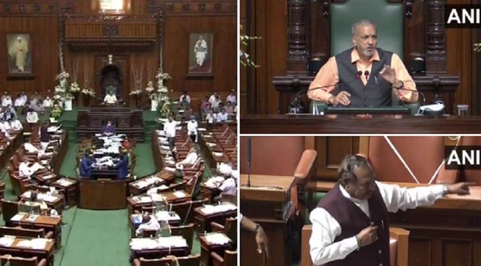 Verbal argument ensued in Karnataka Assembly today over CLP leader Siddaramaiah's remark over RSS