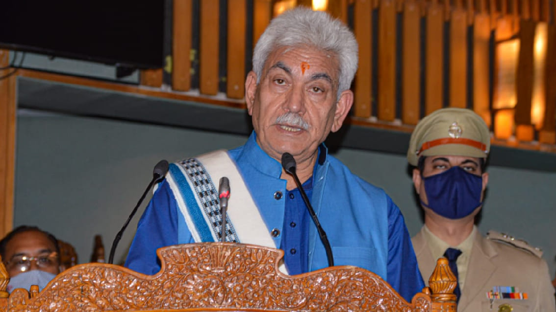 JK LG Manoj Sinha Press conference said Construction of world highest bridge on Chenab River to be completed by September this year
