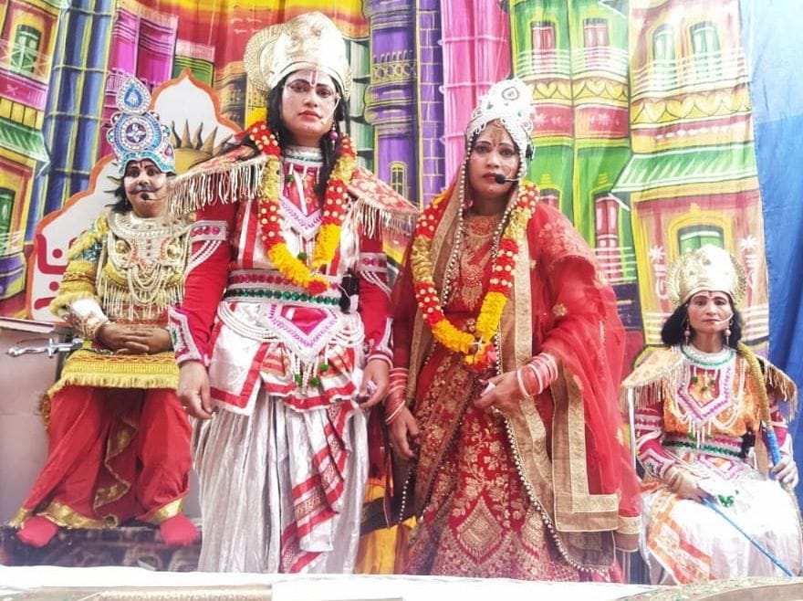 Women's Ramlila happening in Nimbuchaud and Manpur