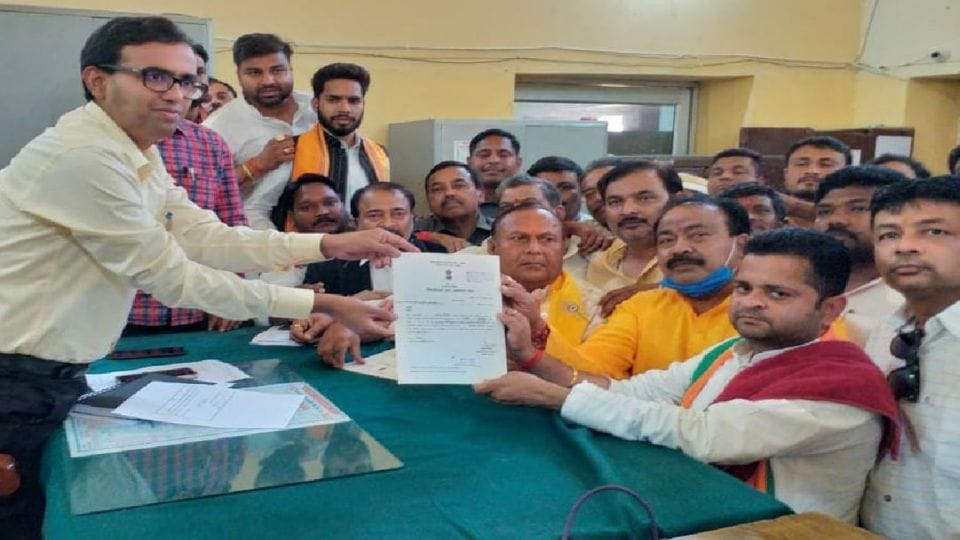 UP MLC Election BJP Candidate Ashish Yadav and Omprakash Singh won unopposed in Etah