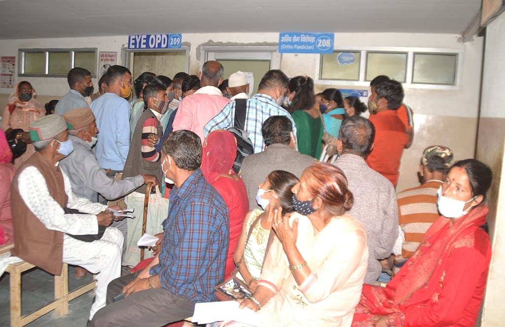 Increased crowd in OPD, patients are getting upset