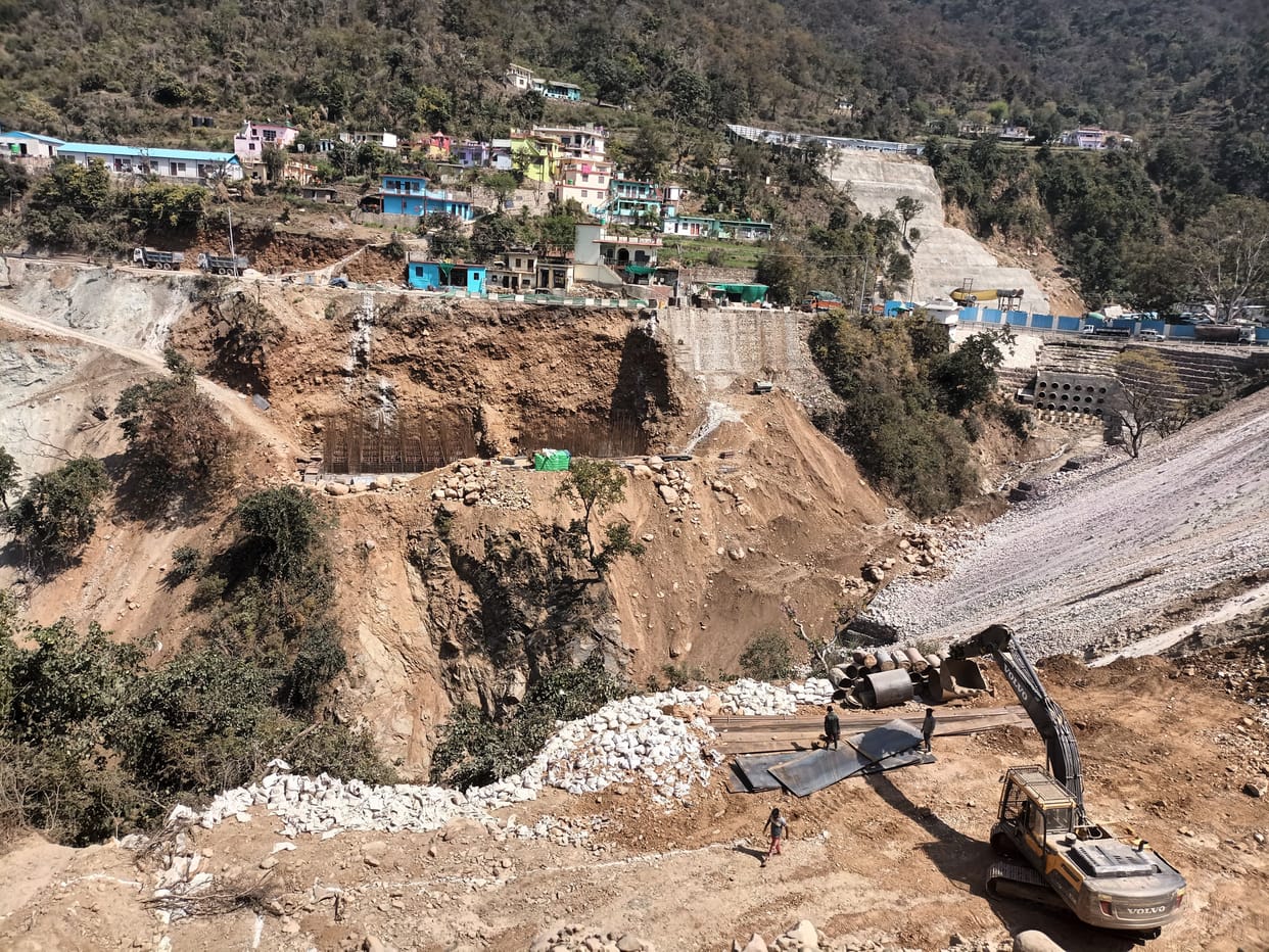 Construction of Signature Bridge started at Narkota on Rishikesh-Badrinath Highway
