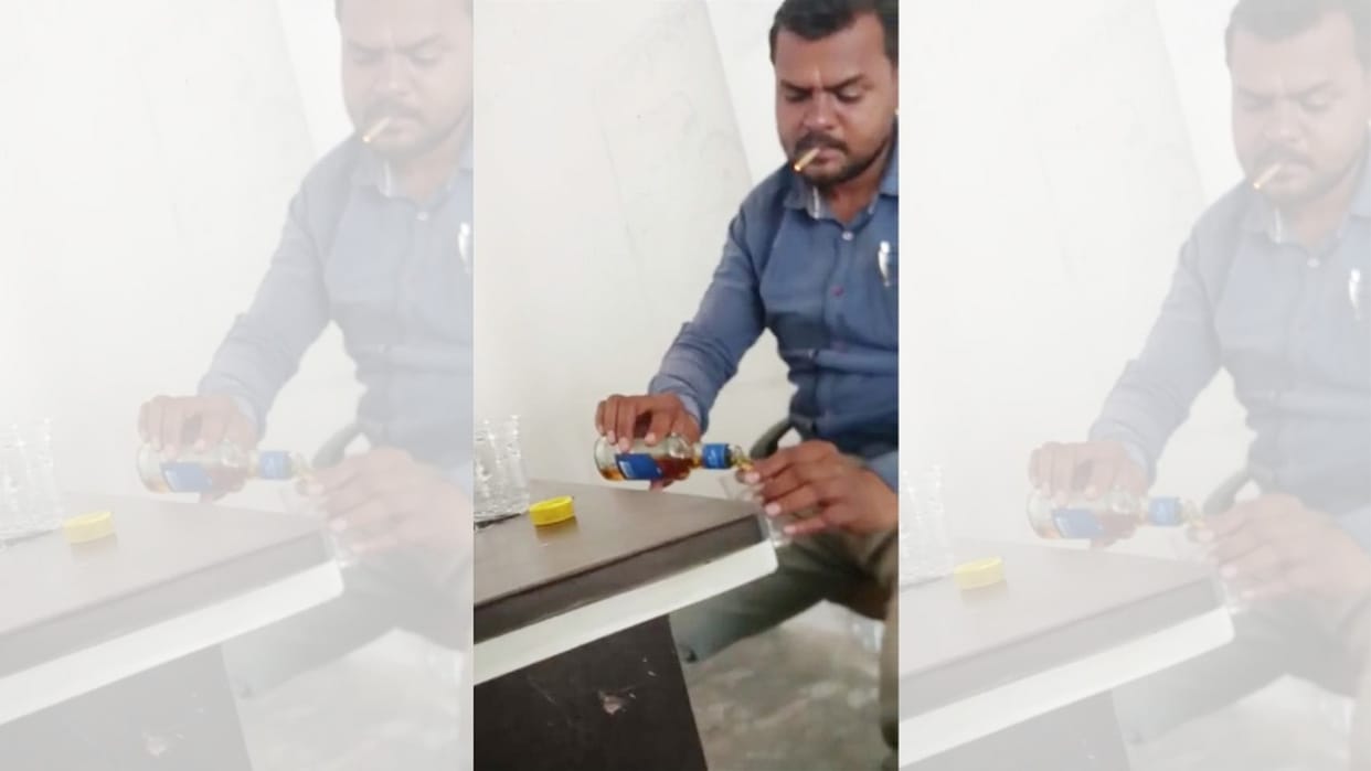 Jalaun: Video of teacher drinking alcohol in school goes viral BSA suspended
