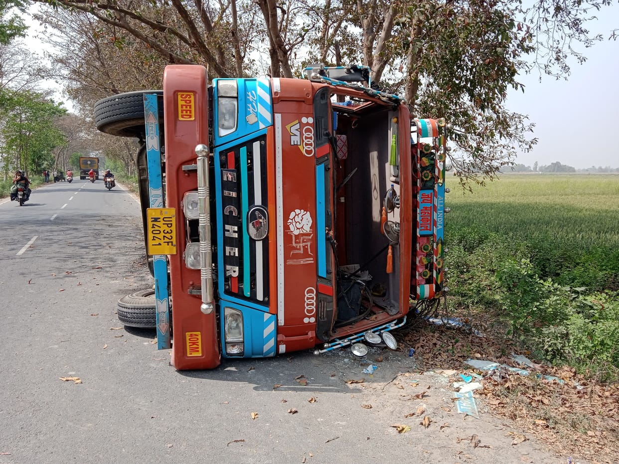 two injured in road accident