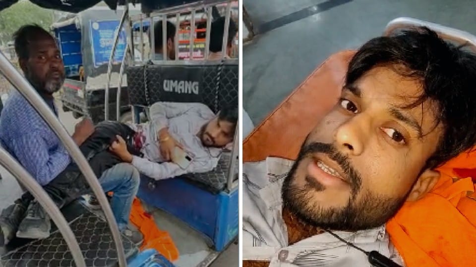 Chhatarpur: The speeding bus crushed the bike rider, the auto driver took the hospital with the help of some people