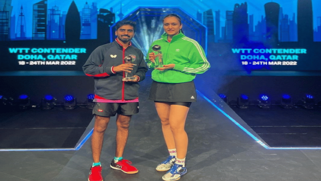 Indian duo of Manika Batra and G Sathiyan wins silver in WTT Contender doha 2022, losses in finals