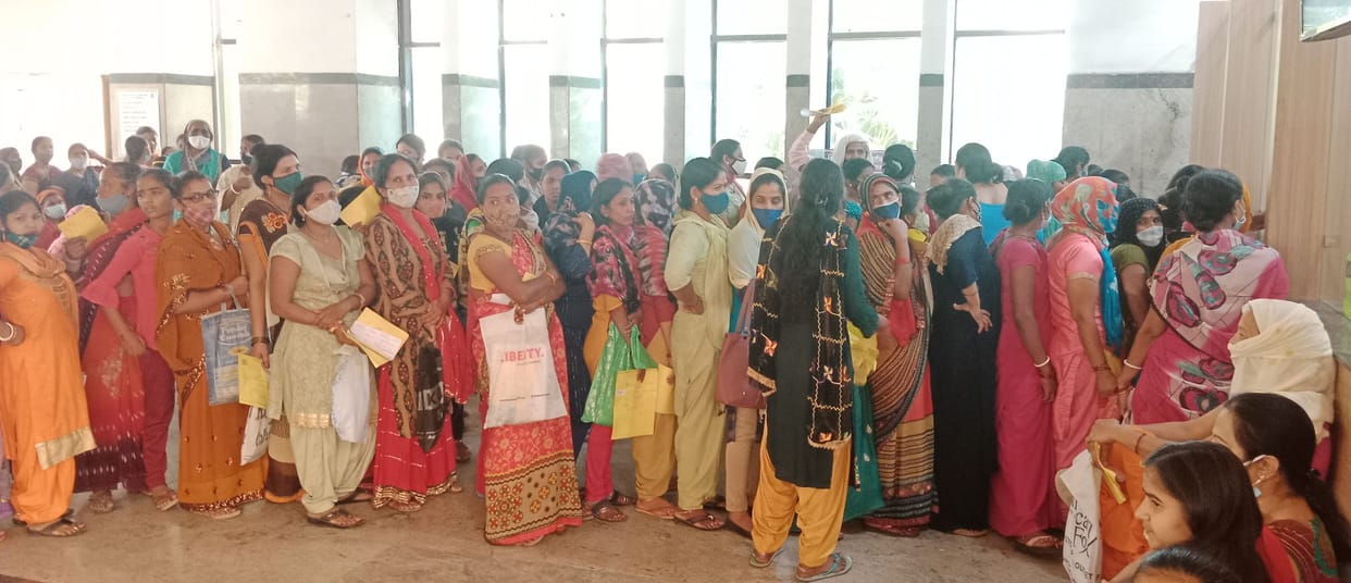 The doctor asked to get the test done immediately, the personnel said come after a month, long wait for getting X-ray-ultrasound done in ESIC Medical College