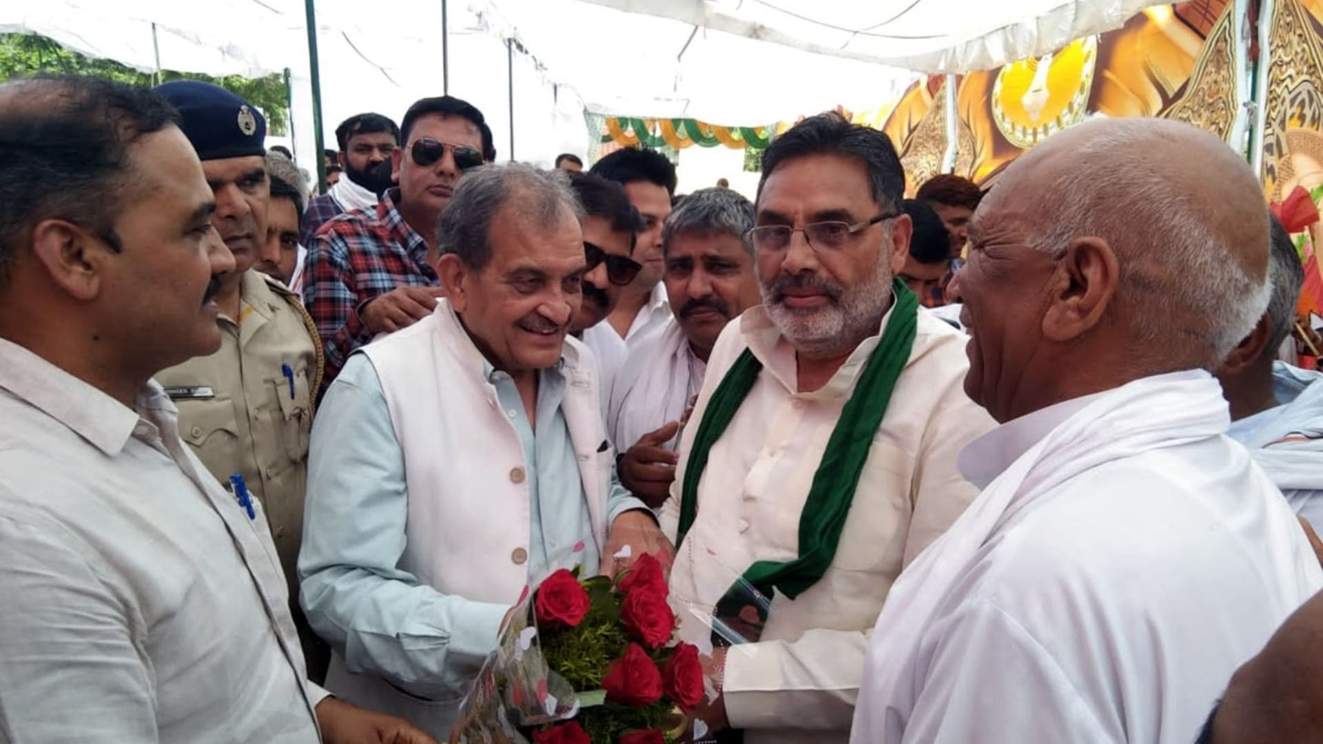 Program organized on the birthday of former Union Minister BJP leader Birender Singh in Uchana of Haryana