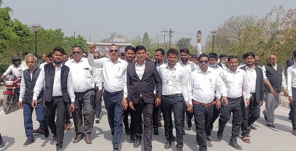 Advocates demonstrated against the police