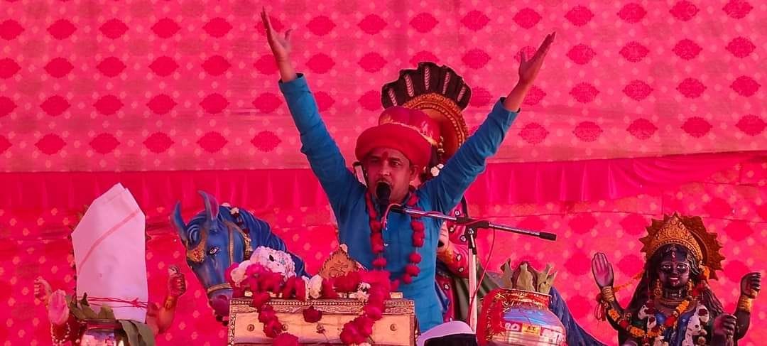 The story of Jaharveer's birth narrated to the devotees