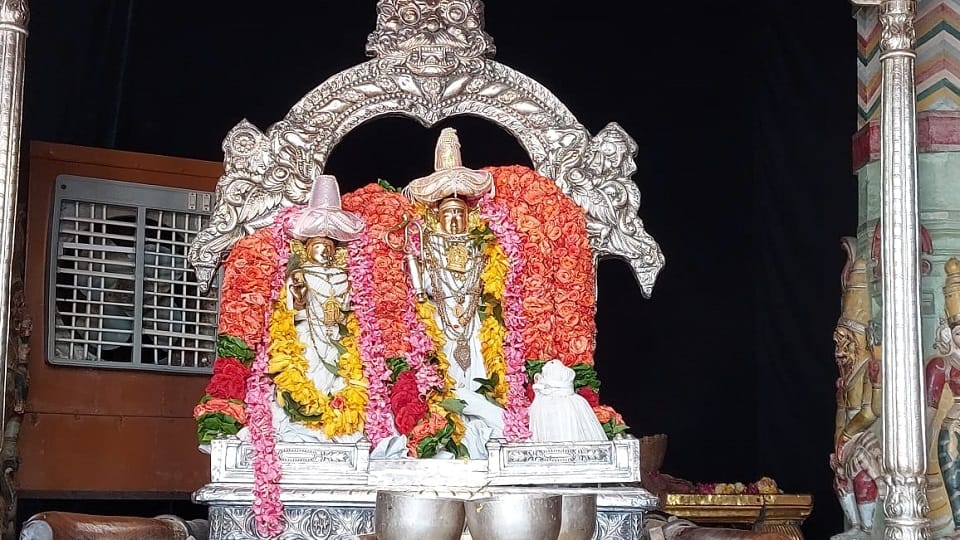 lord ranganatha 10 days Brahmotsavam celebration in vrindavan