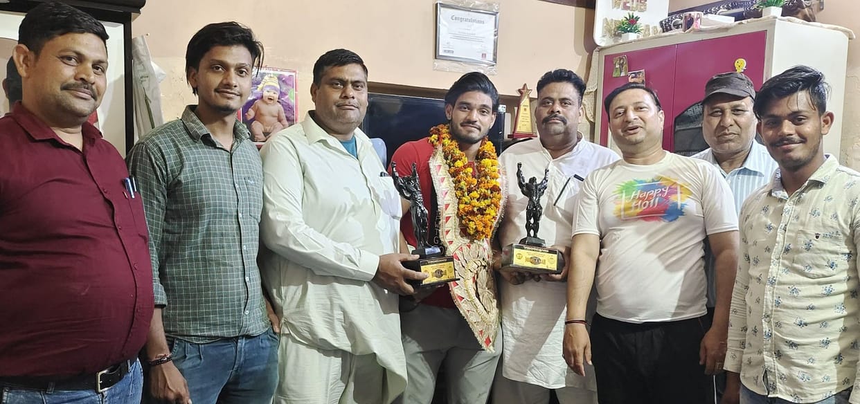 Mannu Gaur of Fatehpur ranked fourth in the International Muscle War