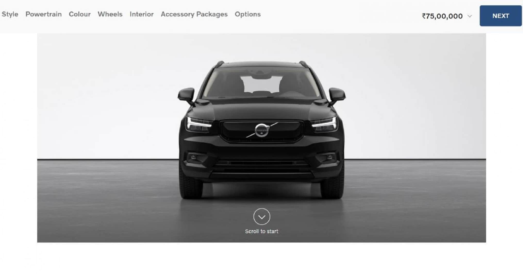Volvo XC40 Recharge Electric SUV Volvo India Lists Volvo XC40 Recharge on company website ahead of official launch electric car electric vehicles in india