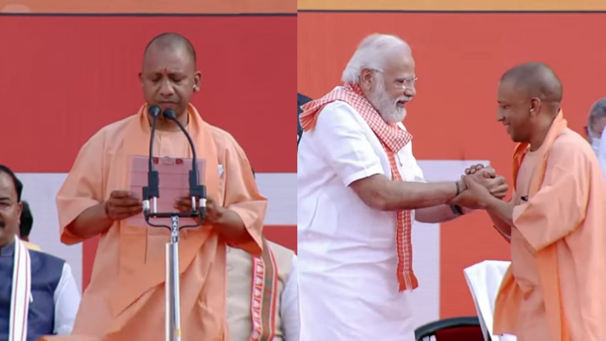 Yogi Adityanath oath ceremony in photos