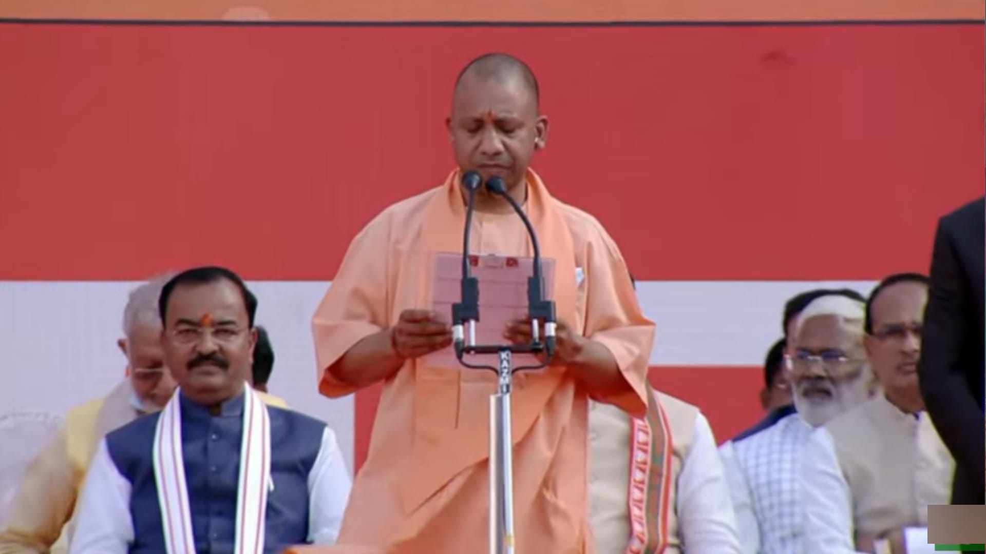 Yogi Adityanath oath ceremony in photos