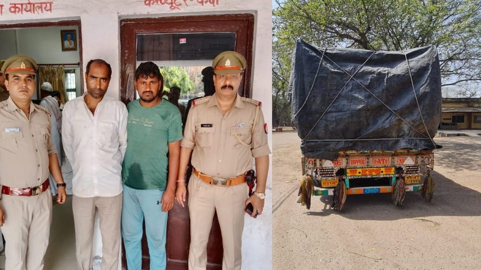 miscreants stole truck full of goods worth rs 70 lakhs in agra