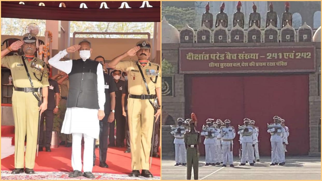 CM Ashok Gehlot attended BSF convocation parade ceremony of new constables in Jodhpur