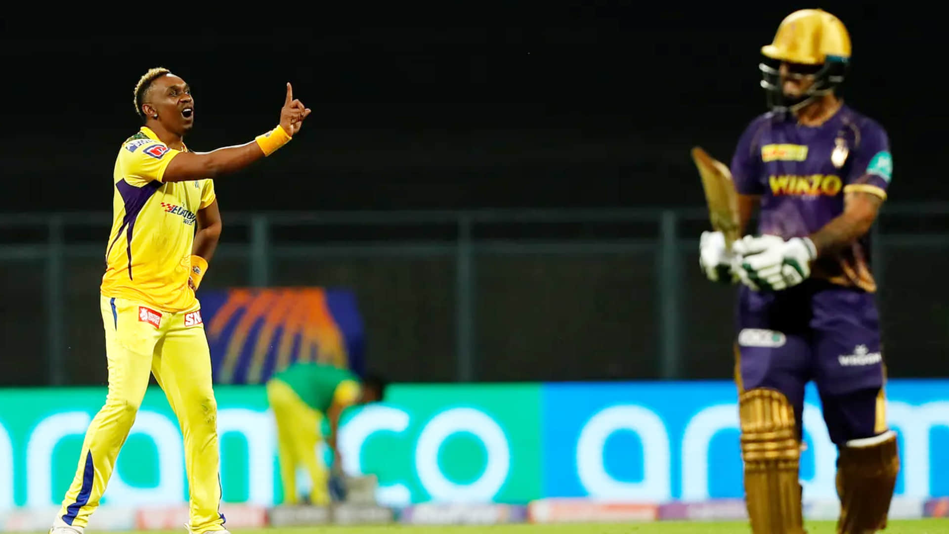 Photos of CSK vs KKR IPL 2022 Match: Photos of Chennai Super Kings vs Kolkata Knight Riders IPL 2022 Match 1 at Mumbai| MS Dhoni Sheldon Jackson DJ Bravo