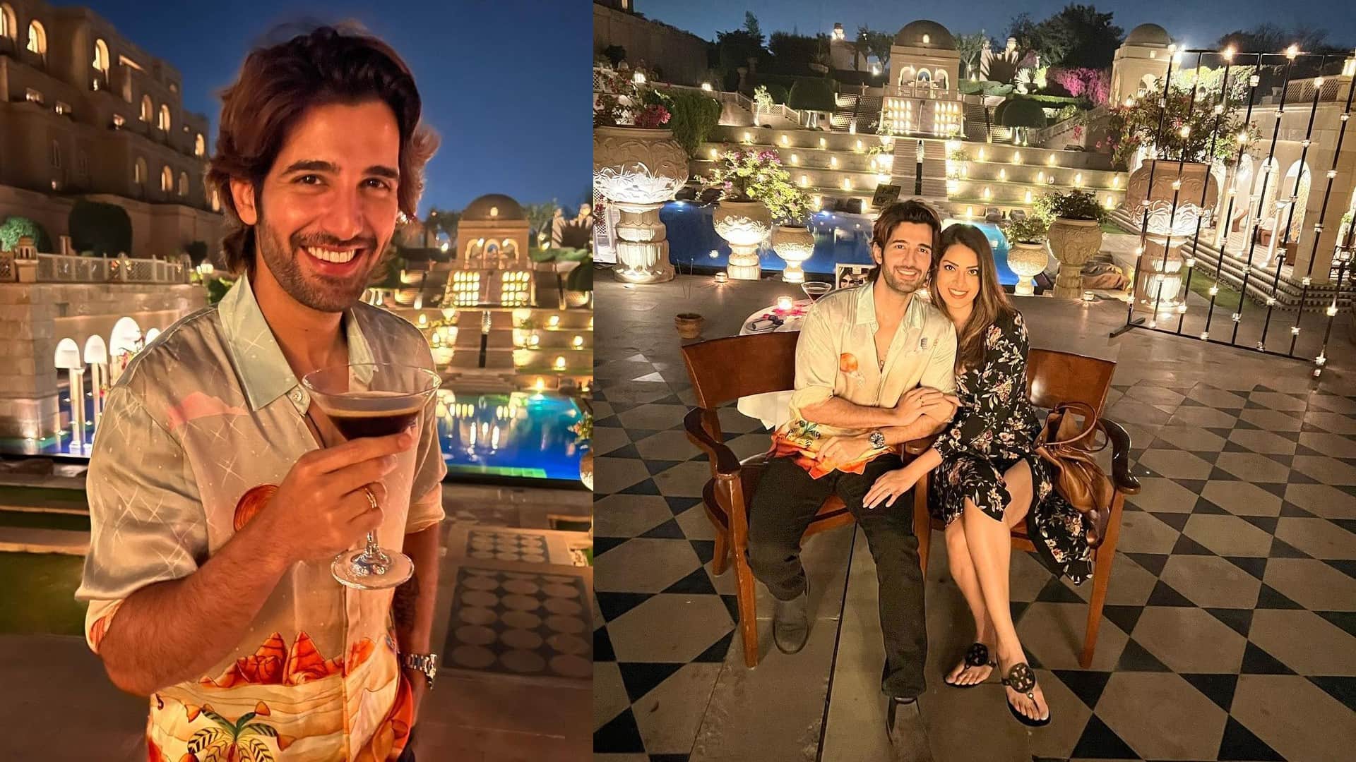 Actor Aditya Seal reached Agra Taj Mahal to celebrate his birthday with wife Anushka see pics