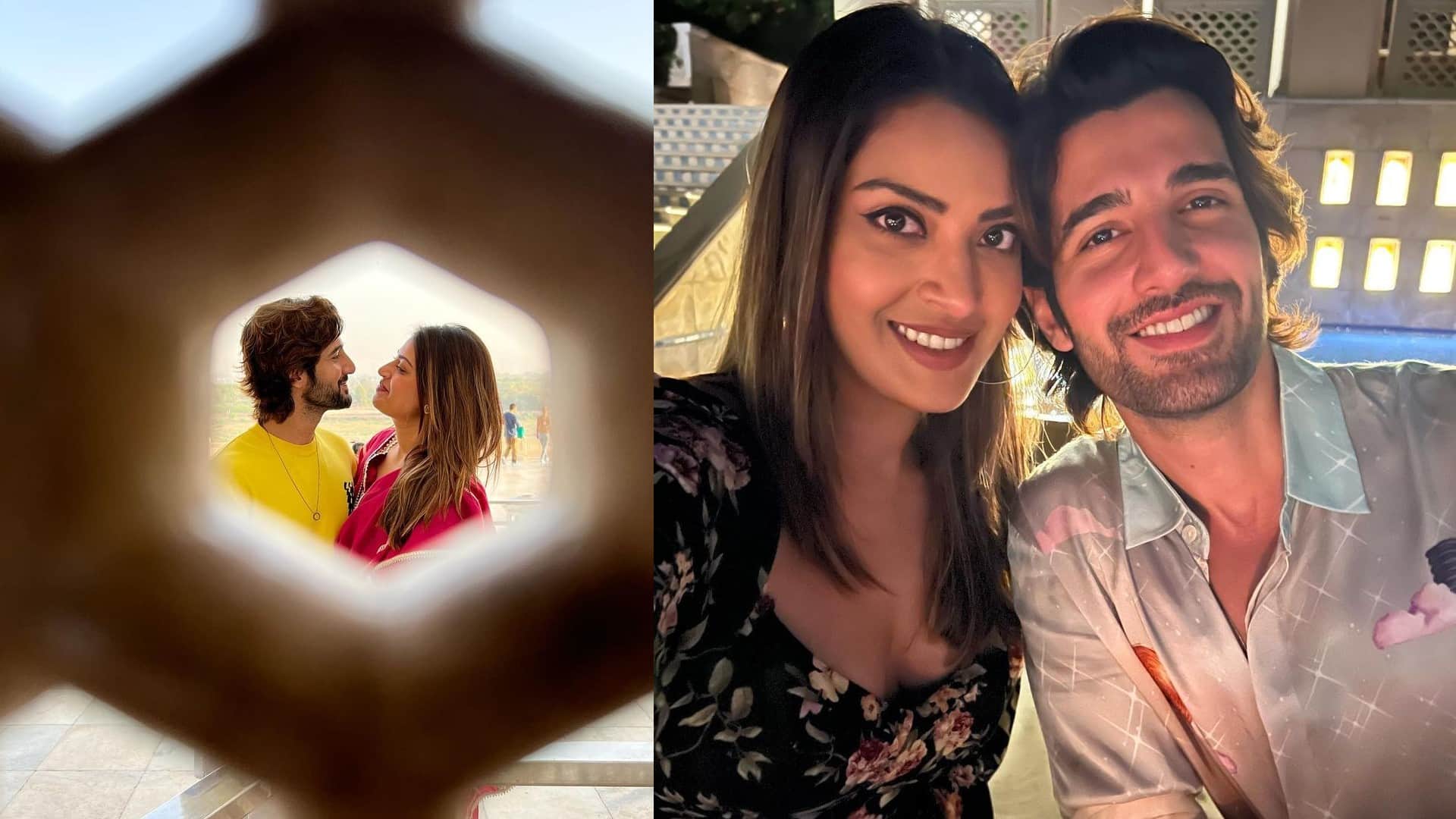 Actor Aditya Seal reached Agra Taj Mahal to celebrate his birthday with wife Anushka see pics
