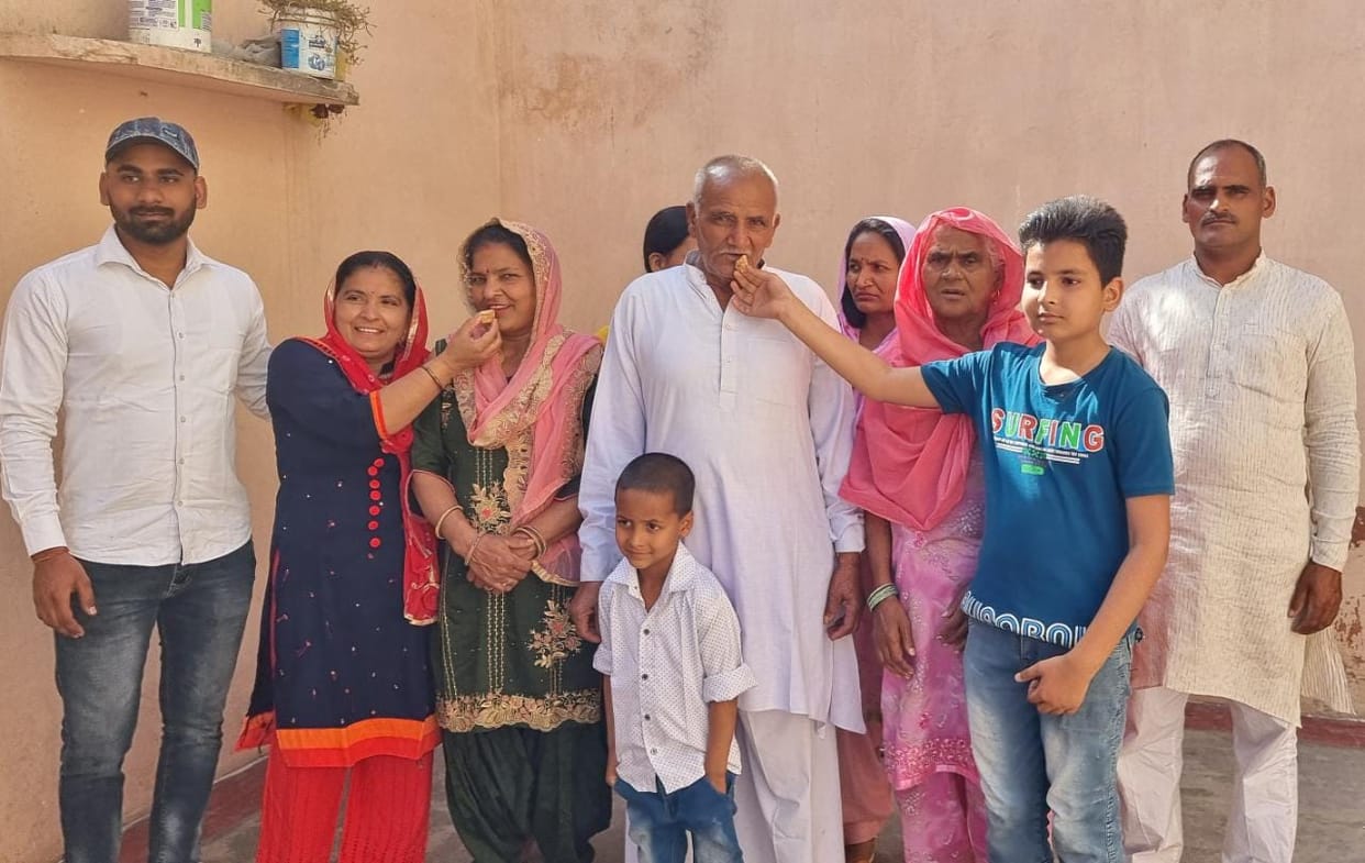 Azampur engulfed in celebration after Jaswant became a minister
