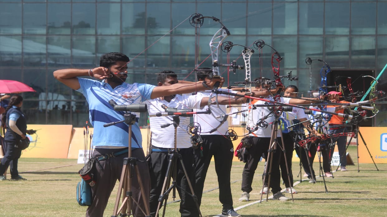 Maharashtra, Delhi won Archery, PSPB Veenaam got two gold medals
