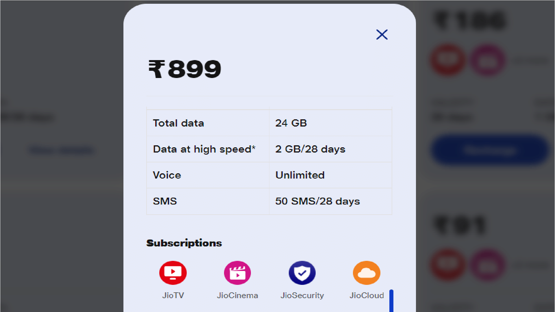 JIO 899