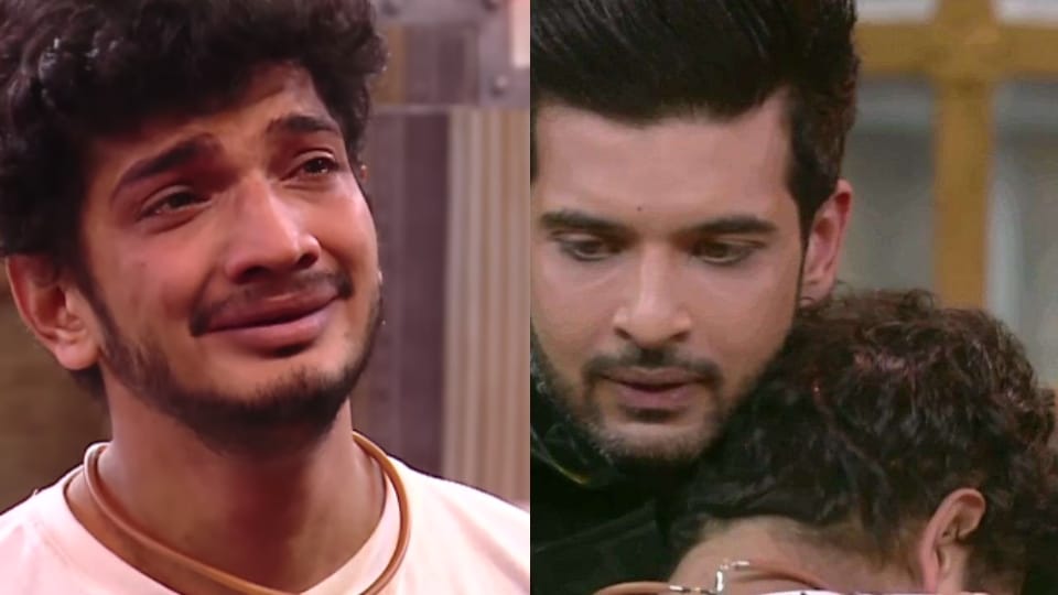 Lock upp munawar faruqui emotional in kangana ranaut show karan kundrra hugs him says jab tu rota ha