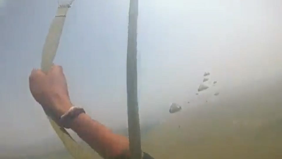 Around 600 paratroopers of the Indian Army Airborne Rapid Response teams carried out large scale drops near the Siliguri Corridor