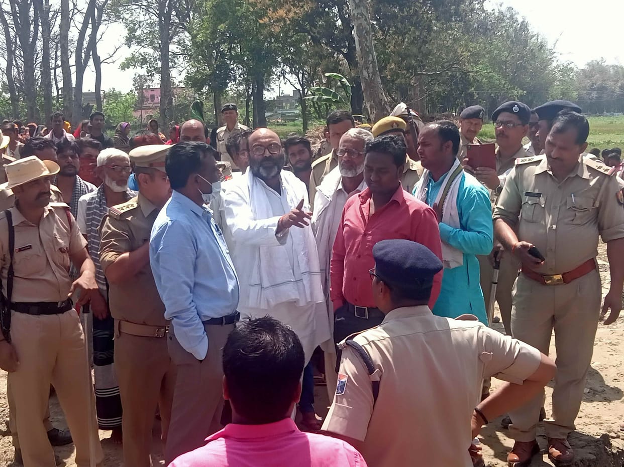 Villagers created a ruckus in protest against the closure of the level crossing gate
