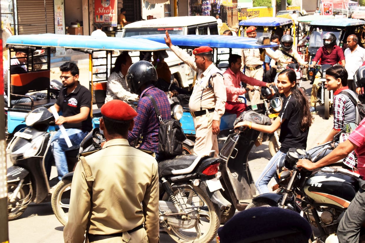 Traffic system derailed, people stuck in jam