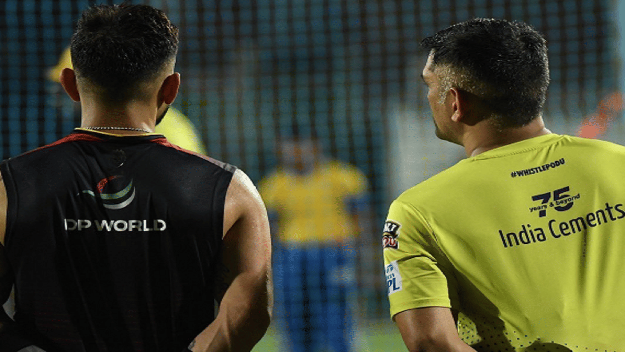 IPL 2022: Virat Kohli and MS Dhoni share heartwarming hug on eve of opening match between CSK and KKR