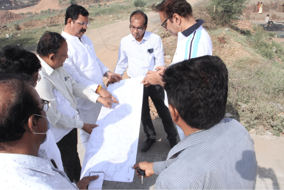 Indore: IDA President inspected TPS-8 scheme, gave instructions for early construction
