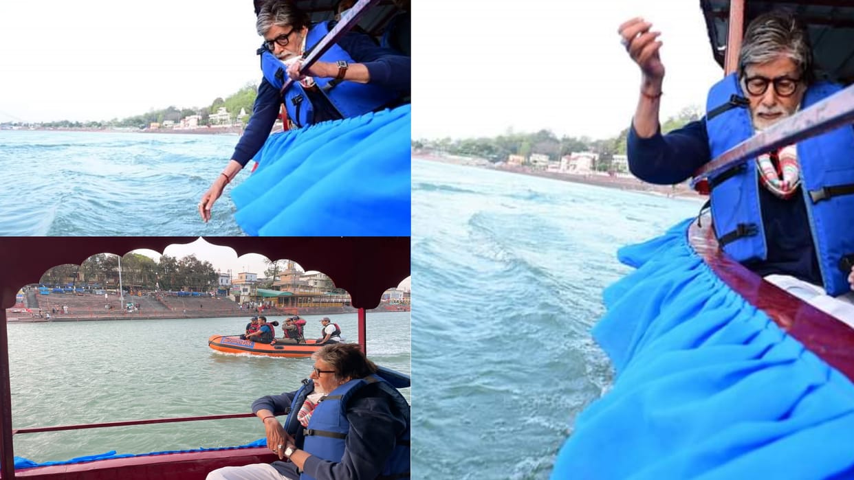 Amitabh Bachchan reached Uttarakhand for film shooting, Visited Mother Ganga in Rishikesh