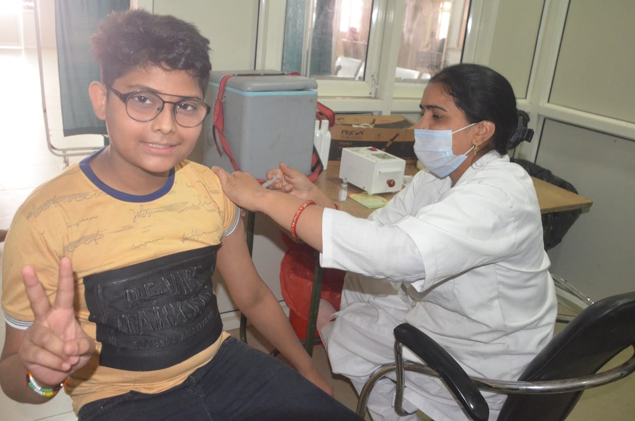 Families are also aware and children are also excited to get vaccinated