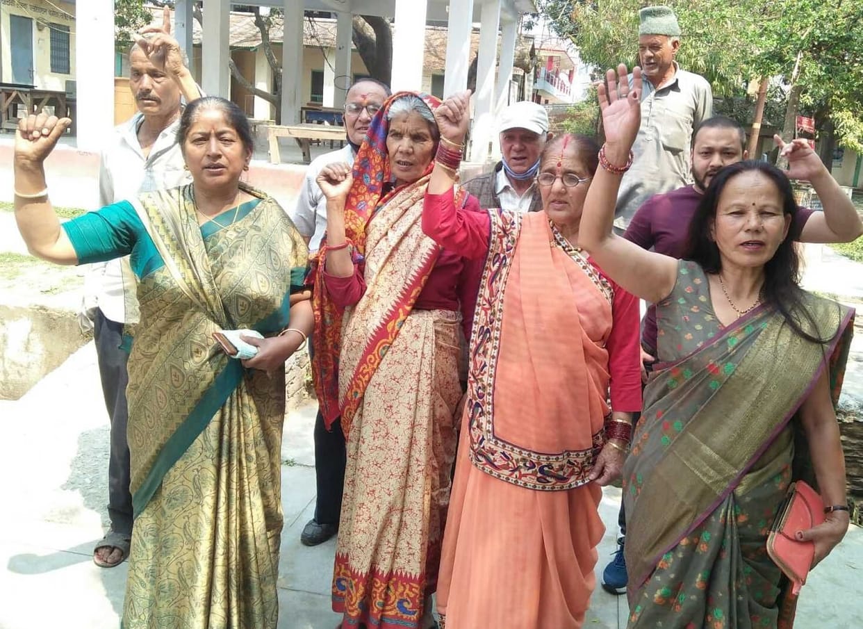 Protest For Rail Line