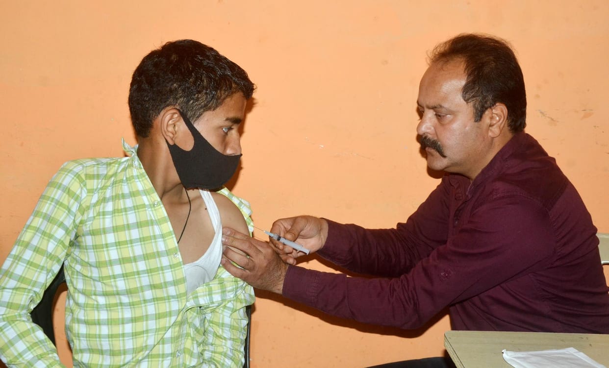 Children showed enthusiasm for getting the vaccine, started in school