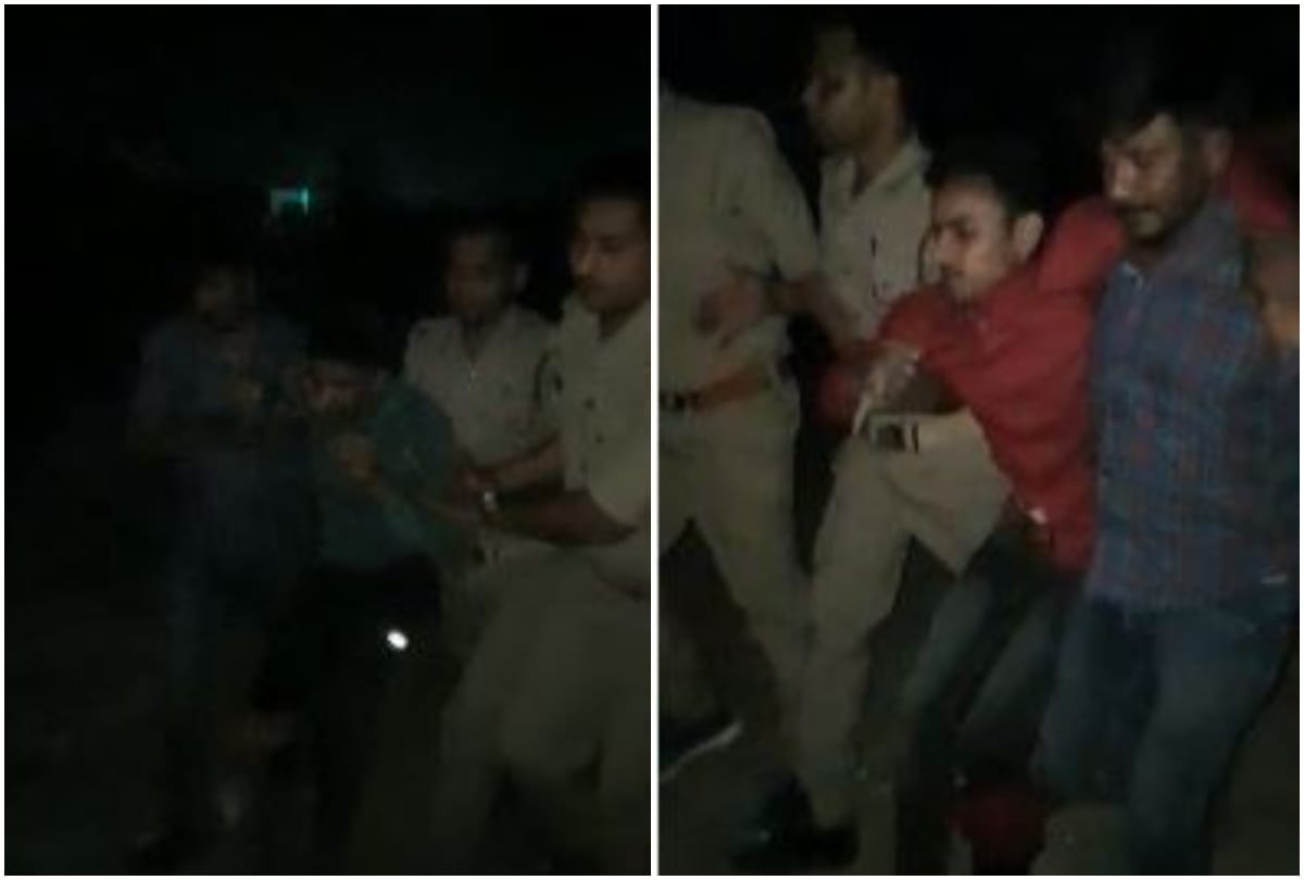 Police Encounter in Jaunpur Lutera  gang caught by police  two miscreants injured due to bullet shot