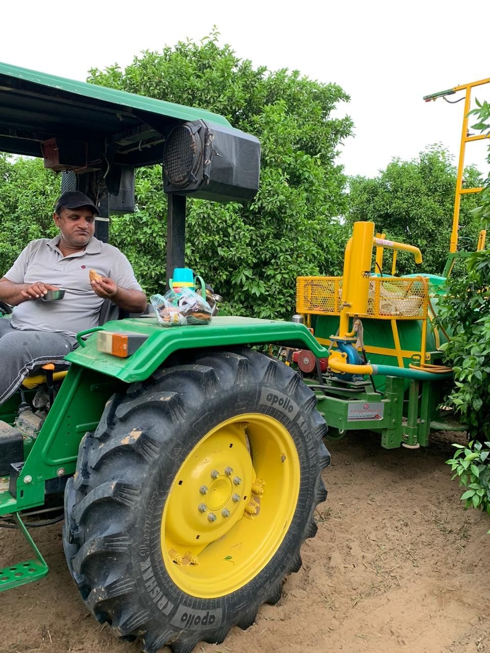 Farmer Pawan Bainiwal of village Kumharia got rich from Kinnu's orchard