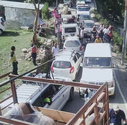 Jam At Bhradi Bazar